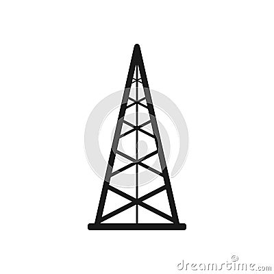 Oil rig icon. Pump jack sign. Oil drilling wells symbol. Vector isolated Stock Photo